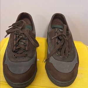 Mephisto brown and gray suede sneakers